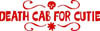DEATH CAB FOR CUTIE (RED LOGO)  Sticker