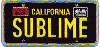 SUBLIME (LICENSE PLATE) Patch