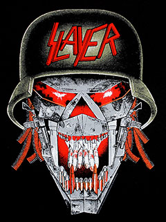 Slayer T-shirt Ufficiale War Skull Ensemble, Nera, Cotone Morbido, Taglie Unisex